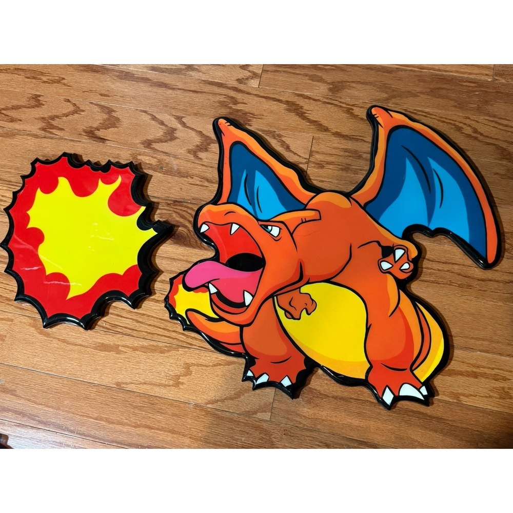 pokemon charizard Idiot Box Art Resin Wall Art Display Rare #6/10